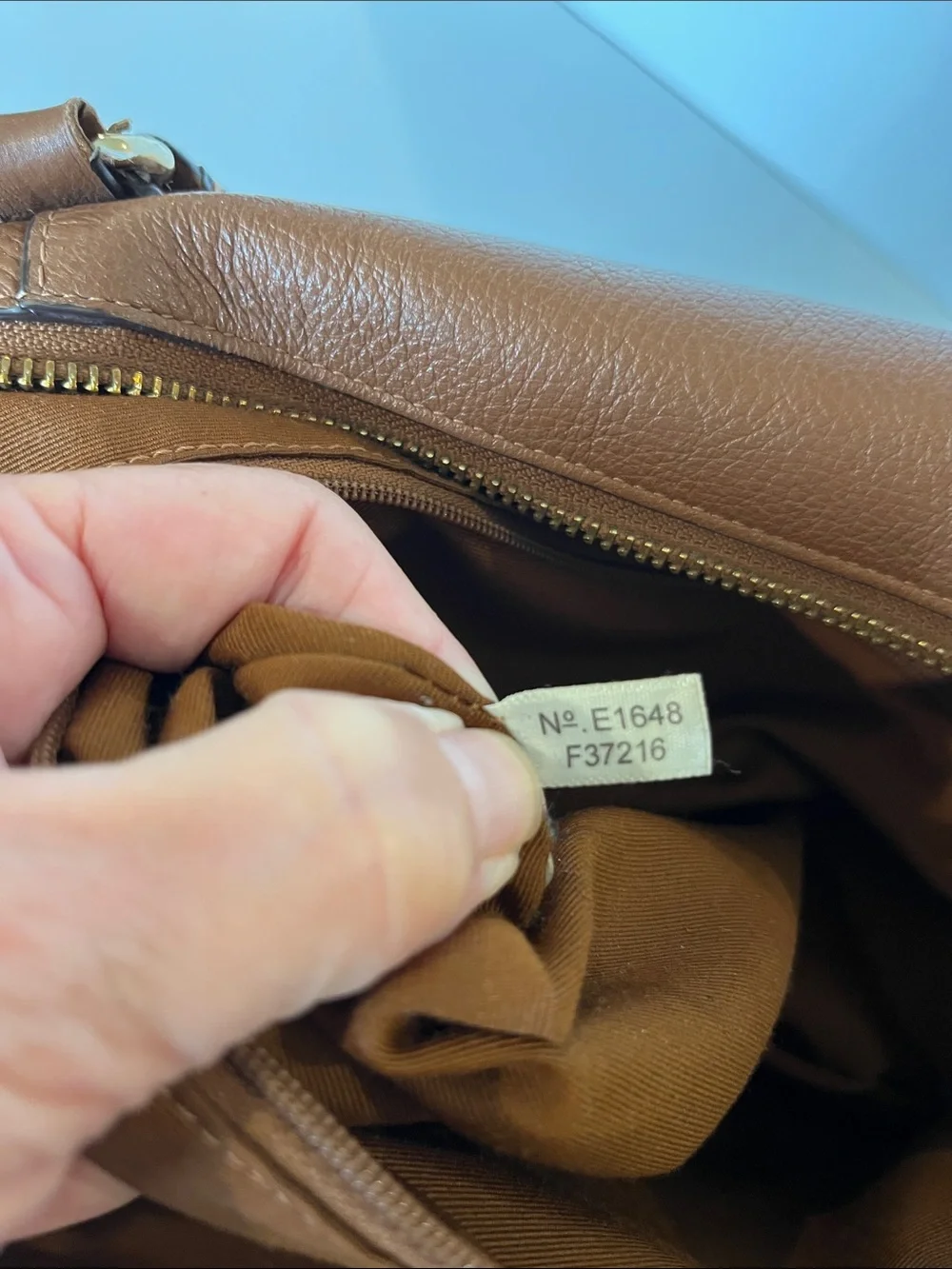 Coach Ava Saddle Brown Leather Tote with Gold Hardware